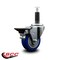 Service Caster 3.5'' Blue Poly Swivel 1'' Expanding Stem Caster with Brake SCC-EX20S3514-PPUB-BLUE-PLB-1 - alternate 4